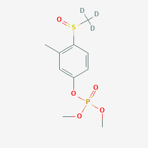 molecular formula C10H15O5PS B12057427 Fenthion-oxon-sulfoxide D3 