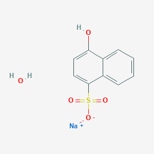 molecular formula C10H9NaO5S B12057442 4-Hydroxy-1-naphthalenesulfonic acid sodium salt hydrate 