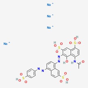 molecular formula C28H21N5Na4O14S4 B12057456 Brilliant Black BN, analytical standard 