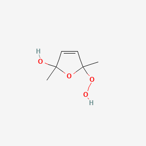 2-Furanol, 2,5-dihydro-5-hydroperoxy-2,5-dimethyl-