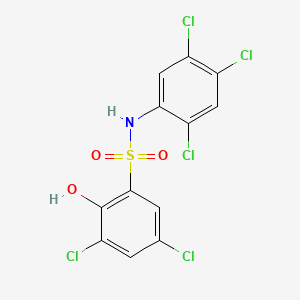 molecular formula C12H6Cl5NO3S B1205748 2-Hydroxy-2',3,4',5,5',6-hexachlorobenzenesulfonanilide CAS No. 36782-06-6