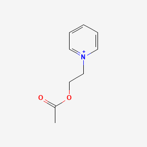 molecular formula C9H12NO2+ B1205750 N-(beta-Acetoxyethyl)pyridinium CAS No. 46121-55-5