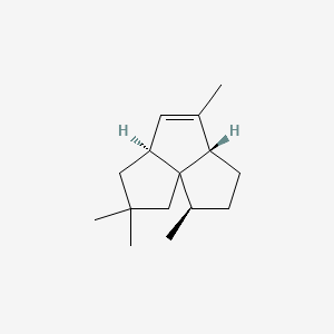 molecular formula C15H24 B1205752 (2R,5S,8S)-2,6,10,10-tetramethyltricyclo[6.3.0.01,5]undec-6-ene CAS No. 62065-26-3