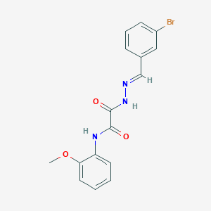 molecular formula C16H14BrN3O3 B12057525 2-(2-(3-Bromobenzylidene)hydrazino)-N-(2-methoxyphenyl)-2-oxoacetamide CAS No. 331265-61-3