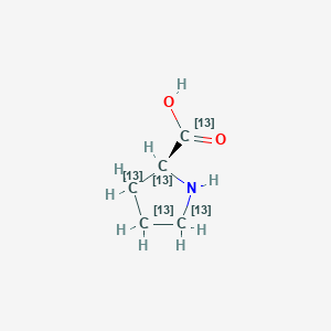 molecular formula C5H9NO2 B12057528 L-Proline-13C5 