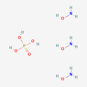 molecular formula H12N3O7P B12057555 hydroxylamine;phosphoric acid 