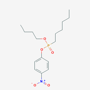 molecular formula C16H26NO5P B12057560 Butyl 4-nitrophenyl hexylphosphonate 