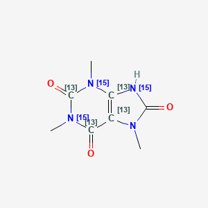 molecular formula C8H10N4O3 B12057574 1,3,7-trimethyl-9H-purine-2,6,8-trione 