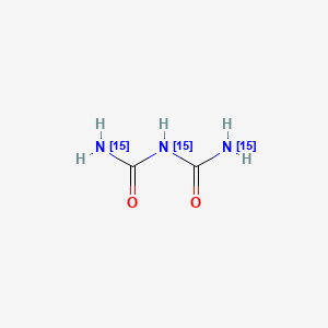 molecular formula C2H5N3O2 B12057607 Biuret-15N3 