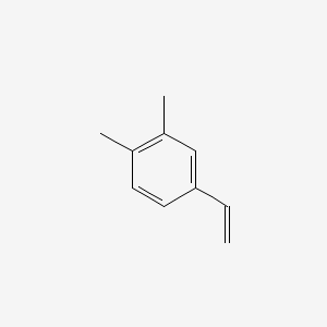 molecular formula C10H12 B1205765 Benzene, 4-ethenyl-1,2-dimethyl- CAS No. 27831-13-6