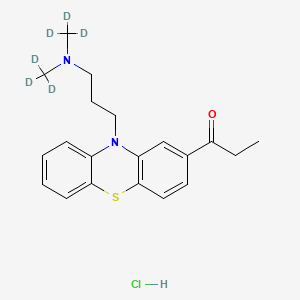molecular formula C20H25ClN2OS B12057652 Propionylpromazine-d6hydrochloride 