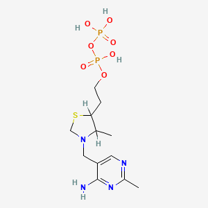 molecular formula C12H22N4O7P2S B1205768 Tetrahydrothiamine diphosphate CAS No. 35728-83-7