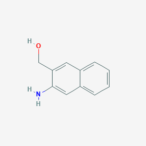 molecular formula C11H11NO B120577 (3-氨基萘-2-基)甲醇 CAS No. 141281-58-5