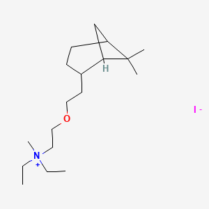 molecular formula C18H36INO B1205770 Diethyl(2-(2-(6,6-dimethyl-2-norpinyl)ethoxy)ethyl)methylammonium iodide CAS No. 53251-92-6