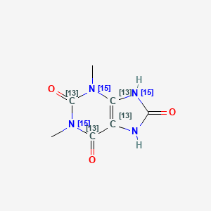 1,3-Dimethyluric acid-13C4,15N3