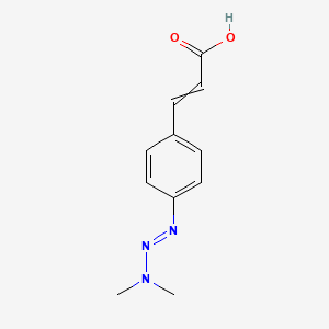 molecular formula C11H13N3O2 B1205771 3-[4-(Dimethylaminodiazenyl)phenyl]prop-2-enoic acid 