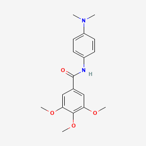 molecular formula C18H22N2O4 B1205772 N-[4-(dimethylamino)phenyl]-3,4,5-trimethoxybenzamide CAS No. 60634-68-6