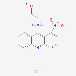 molecular formula C15H14ClN3O3 B1205775 1-Nitro-9-(hydroxyethylamino)-acridine hydrochloride CAS No. 77280-93-4