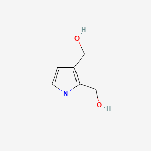 molecular formula C7H11NO2 B1205777 2,3-Bis(hydroxymethyl)-1-methylpyrrole CAS No. 53365-77-8