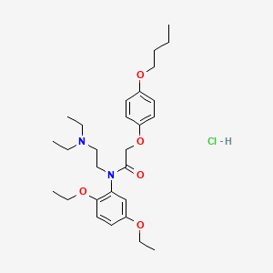 molecular formula C28H43ClN2O5 B1205778 Fenoxedil hydrochloride CAS No. 27471-60-9