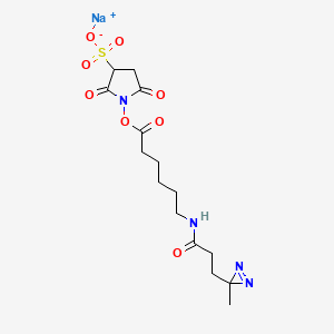 molecular formula C15H21N4NaO8S B12057806 Sulfo-LC-SDA(Sulfo-NHS-LC-Diazirine) (sulfosuccinimidyl 6-(4,4'-azipentanamido)hexanoate) 