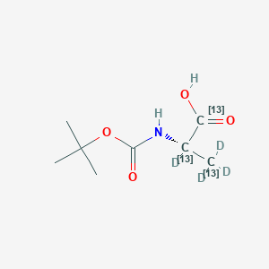 molecular formula C8H15NO4 B12057818 [13C3D4]-N-Boc-L-Alanine CAS No. 1217445-26-5