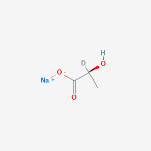 molecular formula C3H5NaO3 B12057825 Sodium L-lactate-2-d1 