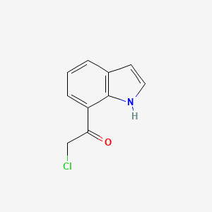 molecular formula C10H8ClNO B12057836 2-chloro-1-(1H-indol-7-yl)ethanone 