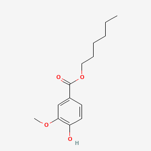 molecular formula C14H20O4 B1205791 Hexyl vanillate CAS No. 84375-71-3