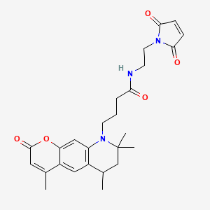 molecular formula C26H31N3O5 B12057937 Atto 390 maleimide 