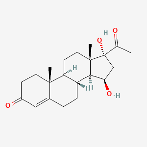 molecular formula C21H30O4 B1205794 15,17-Dihydroxyprogesterone CAS No. 71118-02-0