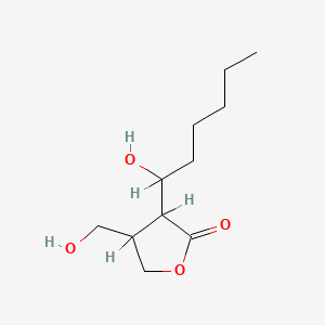 molecular formula C11H20O4 B1205795 Virginiamycin butanolide C CAS No. 109075-62-9
