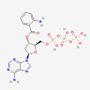 molecular formula C17H21N6O13P3 B1205797 3'Anthraniloyl-2'-deoxy-adenosine-5'-triphosphate CAS No. 130996-25-7