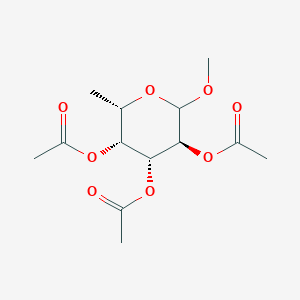 molecular formula C13H20O8 B12057985 L-Galactopyranoside, methyl 6-deoxy-, 2,3,4-triacetate CAS No. 67576-78-7