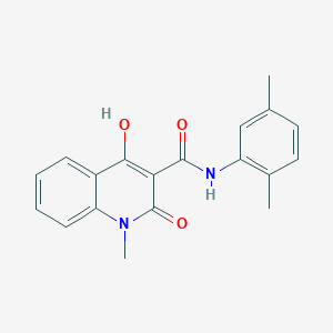 molecular formula C19H18N2O3 B12057993 N-(2,5-dimethylphenyl)-2-hydroxy-1-methyl-4-oxo-1,4-dihydroquinoline-3-carboxamide 