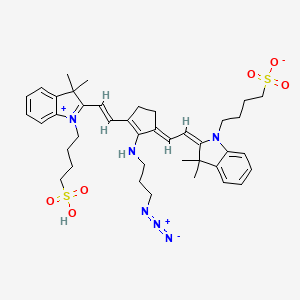 molecular formula C40H52N6O6S2 B12057994 Azide cyanine dye 728 