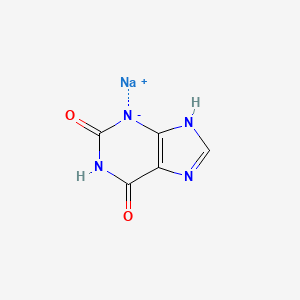 molecular formula C5H3N4NaO2 B12057999 sodium 2-oxo-1,7-dihydropurin-6-olate CAS No. 68738-87-4