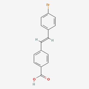 molecular formula C15H11BrO2 B12058038 4-(4-Bromostyryl)benzoic acid CAS No. 67332-41-6