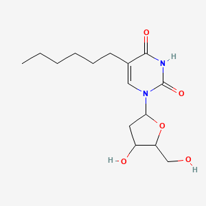 molecular formula C15H24N2O5 B1205807 5-Hexyl-2'-deoxyuridine 