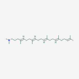 molecular formula C29H51N B1205808 (4E,8E,12Z,16Z)-N,N,4,8,13,17,21-Heptamethyldocosa-4,8,12,16,20-pentaen-1-amine 