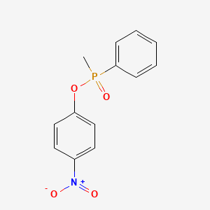 molecular formula C13H12NO4P B1205814 4-Nitrophenyl methylphenylphosphinate CAS No. 35691-25-9