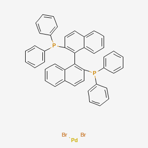 molecular formula C44H32Br2P2Pd B12058167 Dibromo[2,2'-bis(diphenylphosphino)-1,1'-binaphthyl]palladium(II) CAS No. 1147094-04-9
