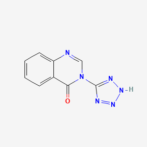 molecular formula C9H6N6O B1205820 MDL-427 free acid CAS No. 87693-08-1