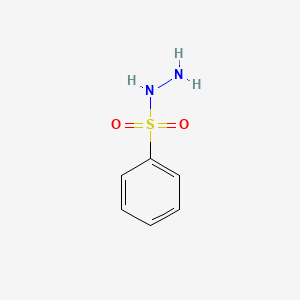 molecular formula C6H8N2O2S B1205821 Benzenesulfonohydrazide CAS No. 80-17-1