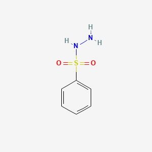 molecular formula C6H8N2O2S B1205821 Benzenesulphonohydrazide CAS No. 80-17-1