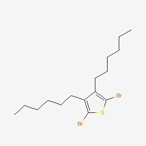 molecular formula C16H26Br2S B12058210 2,5-Dibromo-3,4-dihexylthiophene 
