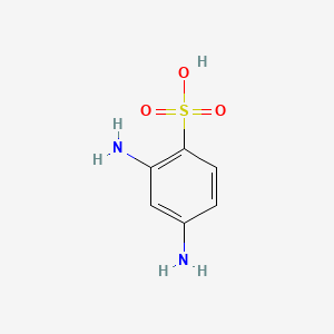 molecular formula C6H8N2O3S B1205823 2,4-Diaminobenzenesulfonic acid CAS No. 88-63-1