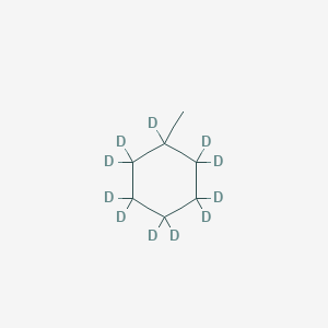 molecular formula C7H14 B12058305 Methylcyclohexane-D11 (ring-D11) 