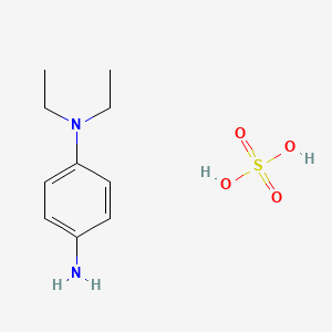 molecular formula C10H16N2.H2O4S<br>C10H18N2O4S B1205834 N,N-Diethyl-p-phenylenediamine sulfate CAS No. 6065-27-6
