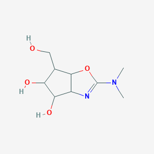 2-(dimethylamino)-6-(hydroxymethyl)-4,5,6,6a-tetrahydro-3aH-cyclopenta[d][1,3]oxazole-4,5-diol